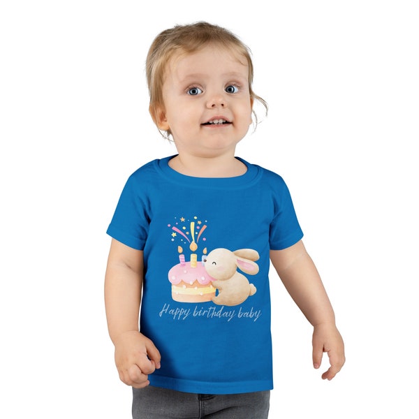 Toddler T-shirt, happy birthday baby