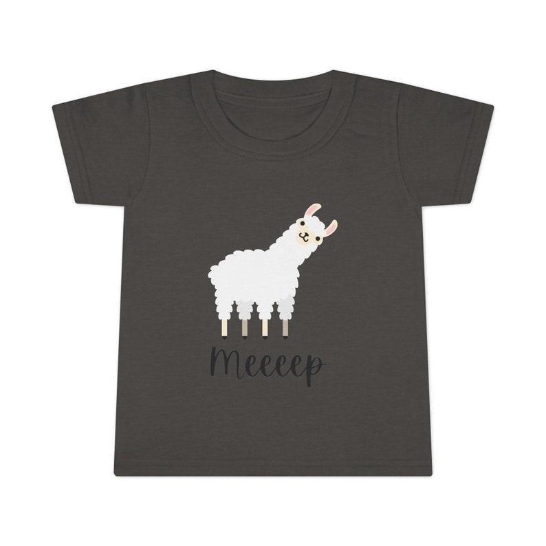 T-shirt pour tout-petit, meeep Charcoal