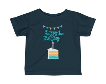 T-shirt en jersey fin pour bébé, premier anniversaire