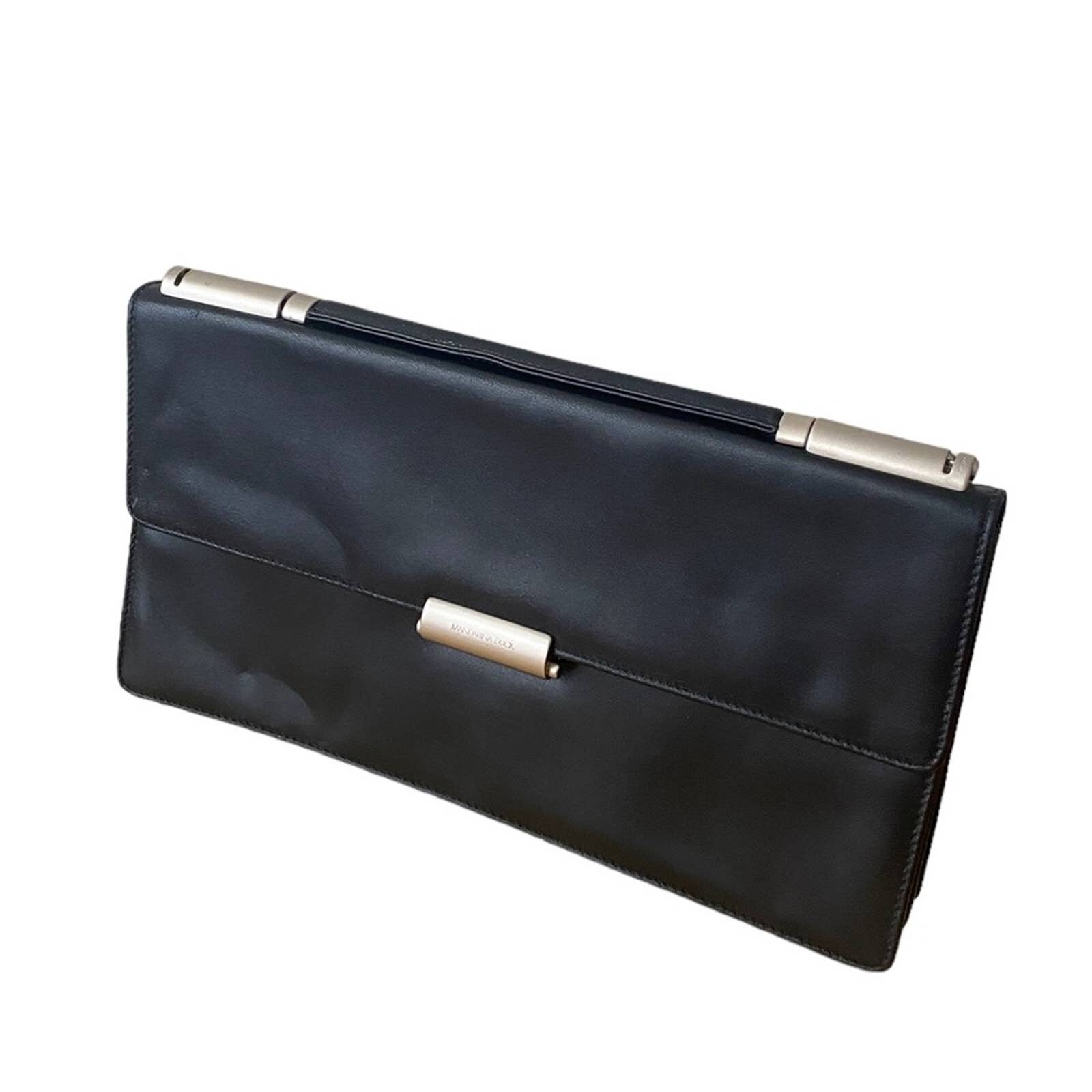 Original Black Leather Mandarina Duck Crossbody Shoulder or Clutch 