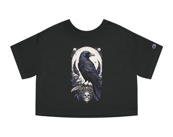 Purple Raven Champion Women's Heritage Cropped T-Shirt