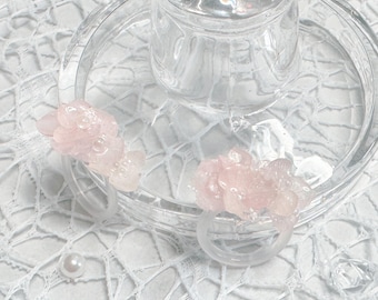 Preserved Flower Ring | Handmade Real Flower Ring | Dried Flower Resin Jewelry | Love Flower Ring | Valentine's Day Ring | Mother's Day Gift