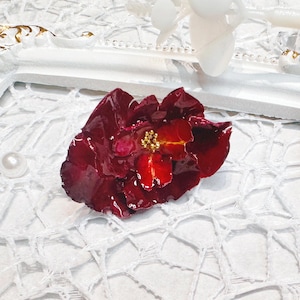 Real Rose Flower Ring | Preserved Flower Ring | Handmade Rose Ring | Dried Flower Resin Jewelry | Girlfriend Rose Ring | Mother&#39;s Day Gift