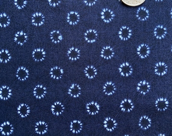 shibori tie-dye print cotton fabric, Japanese cotton fabric, sold by the half yard,