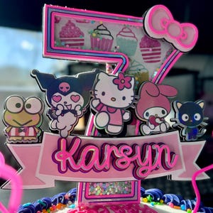 HelloKitty HK Number Shaker Cake Topper