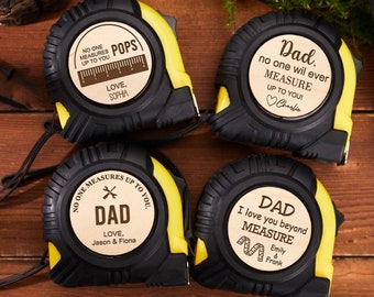 Gepersonaliseerde meetlint, meetlint cadeau voor papa, vaderdagcadeau, gegraveerde meetlint, cadeau voor mannen, schrijnwerker cadeau, cadeau-idee voor man