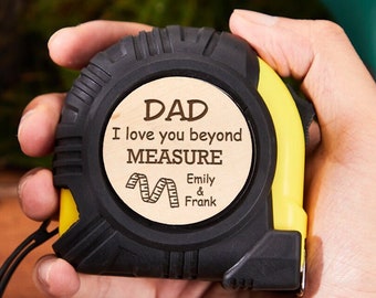 Nadie mide la cinta métrica personalizada, regalo del día del padre de la hija, regalos personalizados para papá, regalo para el marido, regalo del día del padre