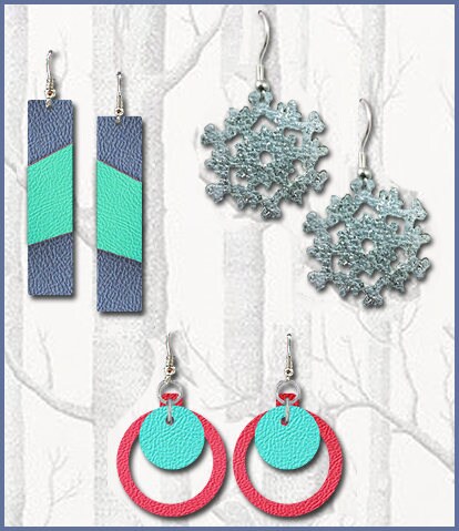 Download Faux Leather Earrings SVG Digital Cut File for Cricut | Etsy