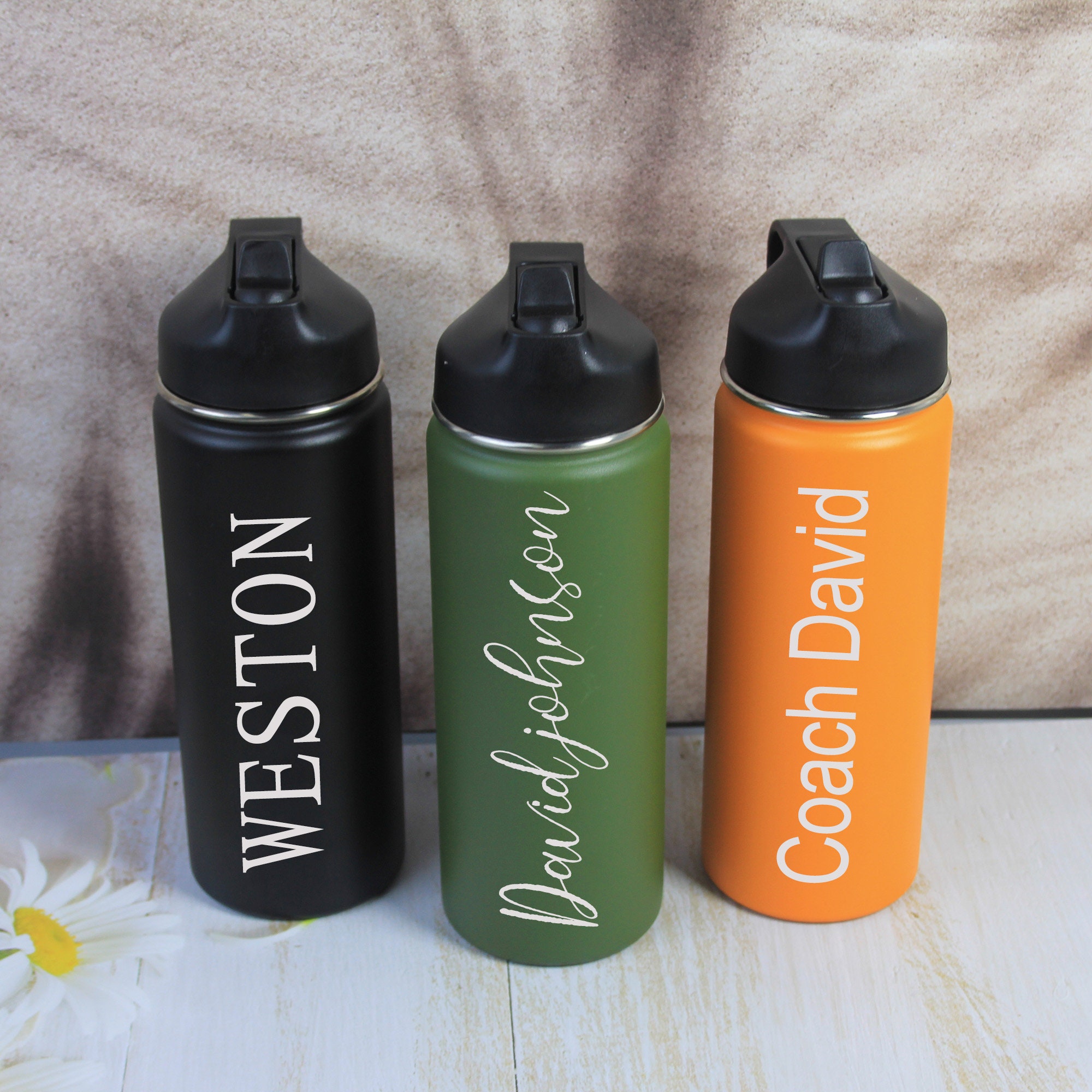 Personalized Water Bottle, Customized Name Water Bottle,Outdoor water bottle,Sport Gift for Coach| Custom Sport Water Bottle | Teacher Gift