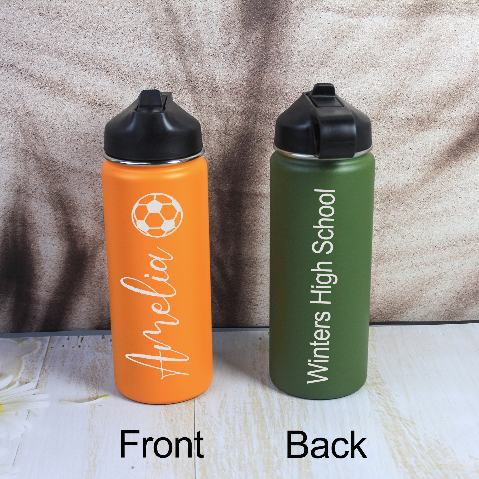 Personalized Water Bottle, Customized Name Water Bottle,Outdoor water bottle,Sport Gift for Coach| Custom Sport Water Bottle | Teacher Gift