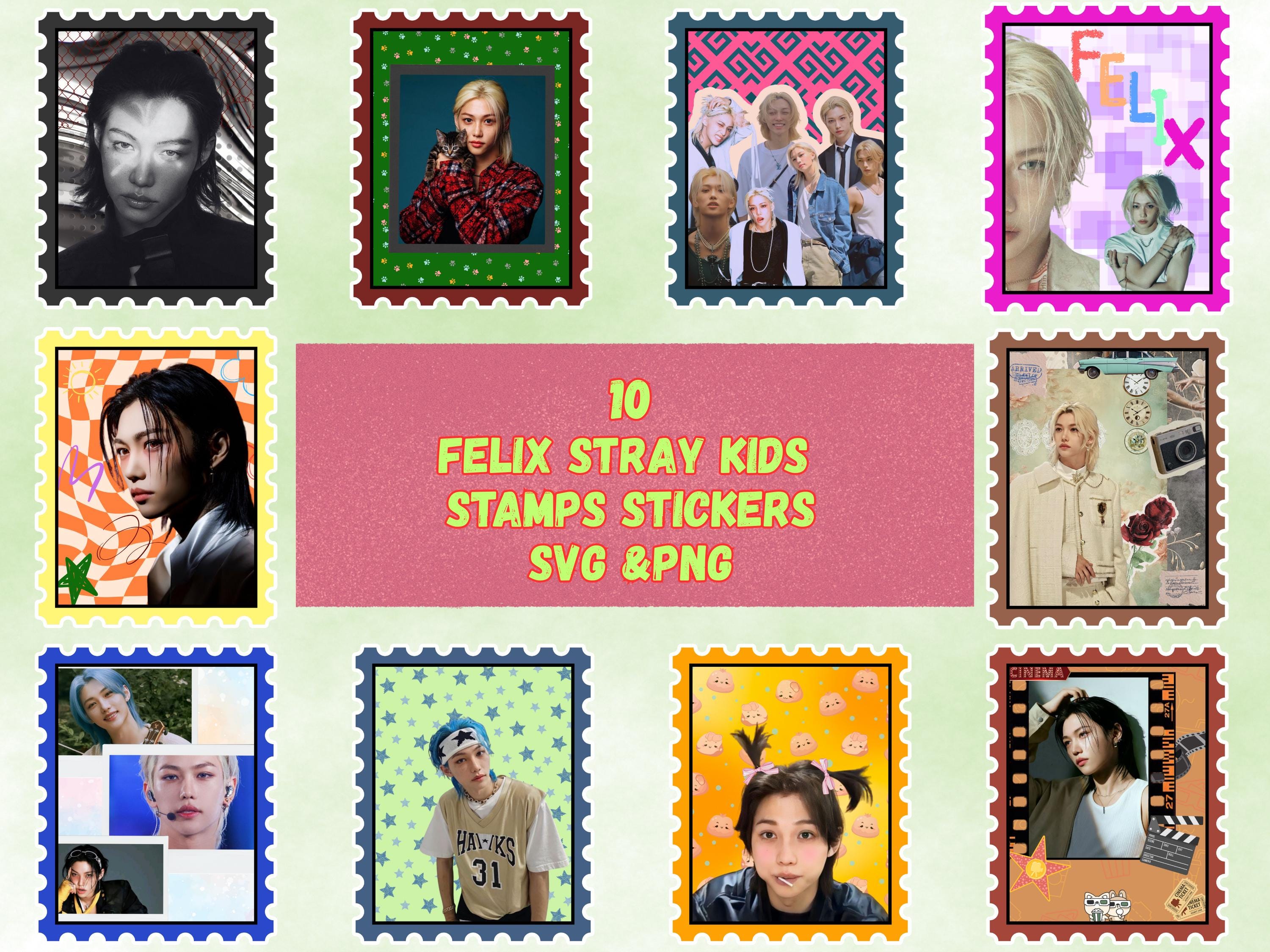 Felix Straykids Stamp Stickers Bundle: K-pop Journal, Planner