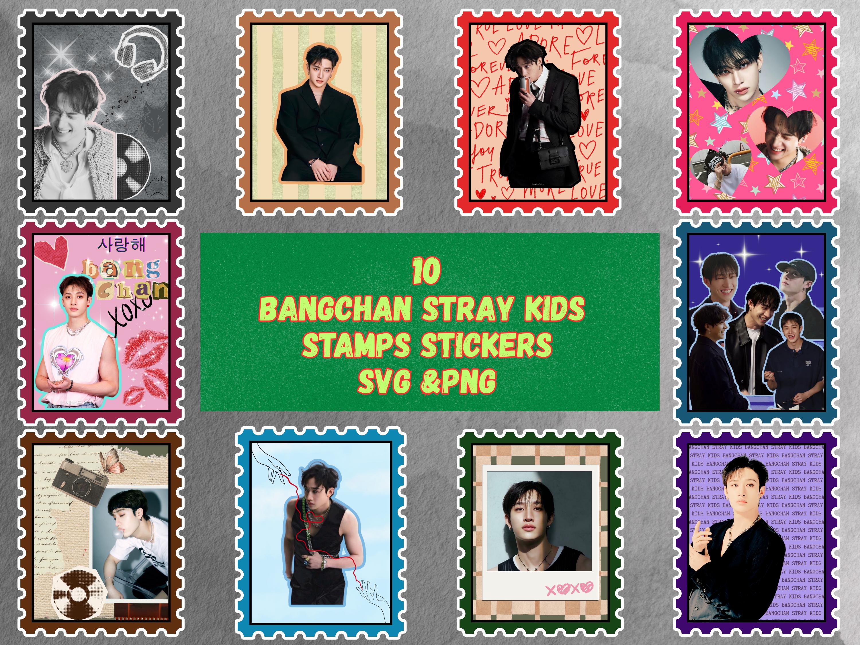 Bangchan Stray Kids Stamp Stickers: K-pop Journal, Planner, Cricut