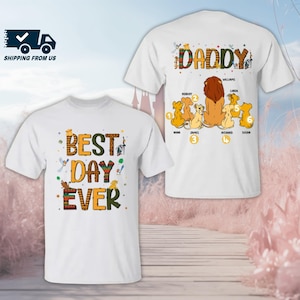 Custom Lion King Dad Shirt, Disney Father&#39;s Day Gift Shirt, Dad And Son Disney Trip Tee, Simba Mufasa Shirt, Dad And Son Disney Shirt