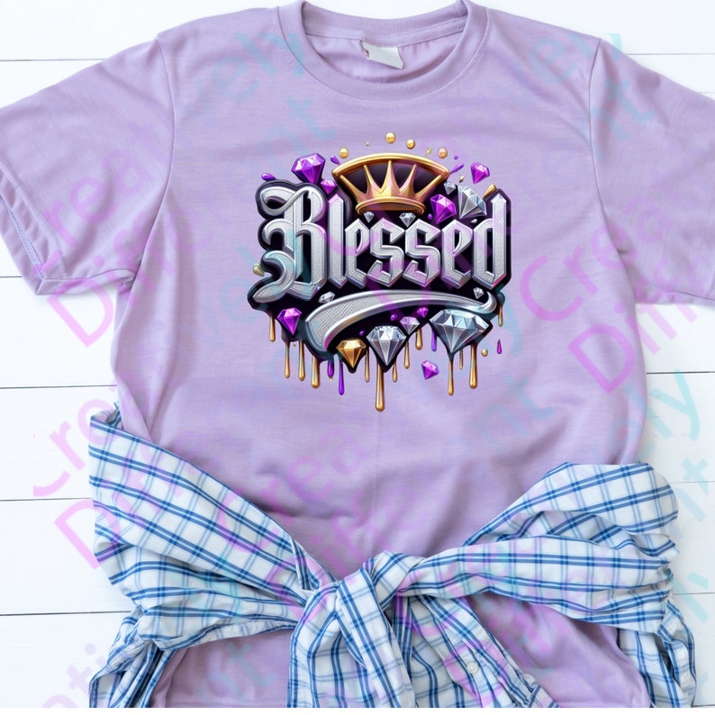 Blessed Bling Drip for Shirts, Mugs. Sublimation or DTF - Etsy