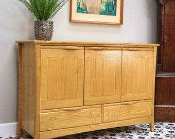 Ercol Sideboard in Elm and Ash Blonde Light Finish Rare Design
