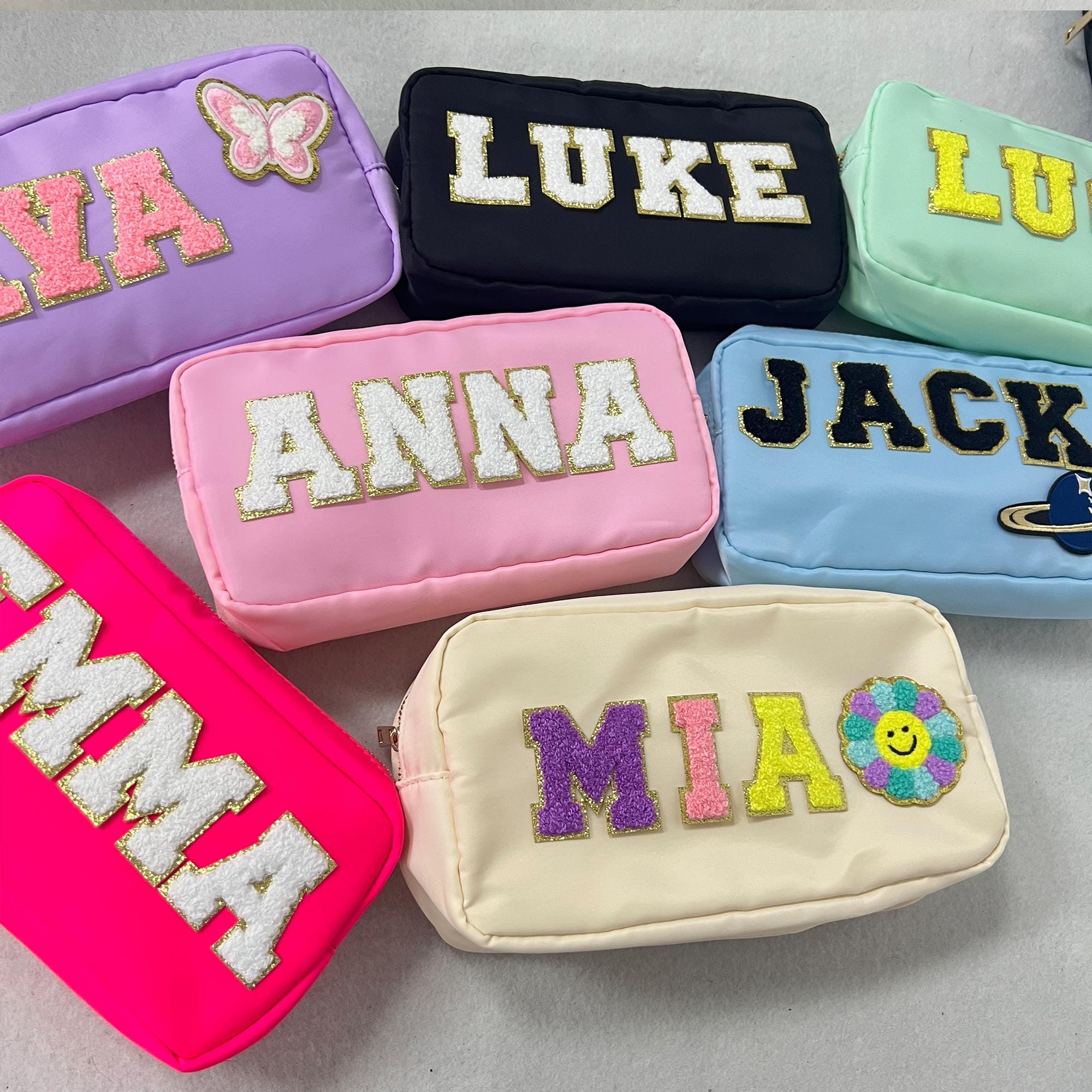 Custom Nylon Backpack and Lunch Bag and Pencil Case, Personalized ...