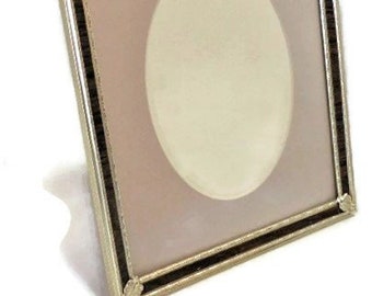Gold Metal Photo Frame With Wood Look Trim | Embossed Gold Metal 8 X 10 Picture Frame