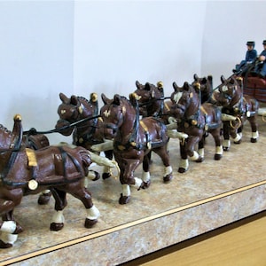 Budweiser Wagon and Horses - Etsy