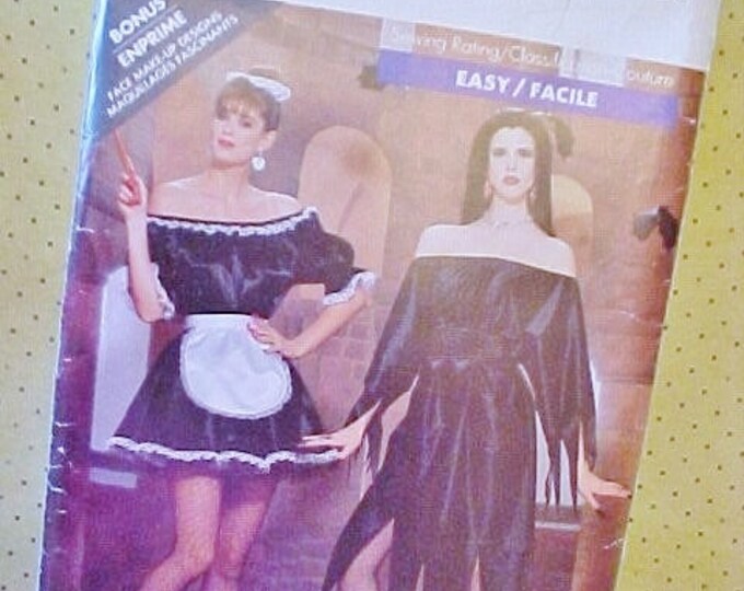 Vintage 1987 Butterick French Maid Costume Pattern Etsy
