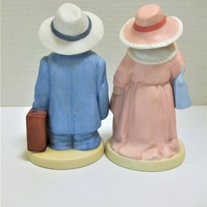 Playing Dress-Up Homco Figurines of Children Boy And Girl Figurines Dressed in Mom & Dad's Clothes image 6