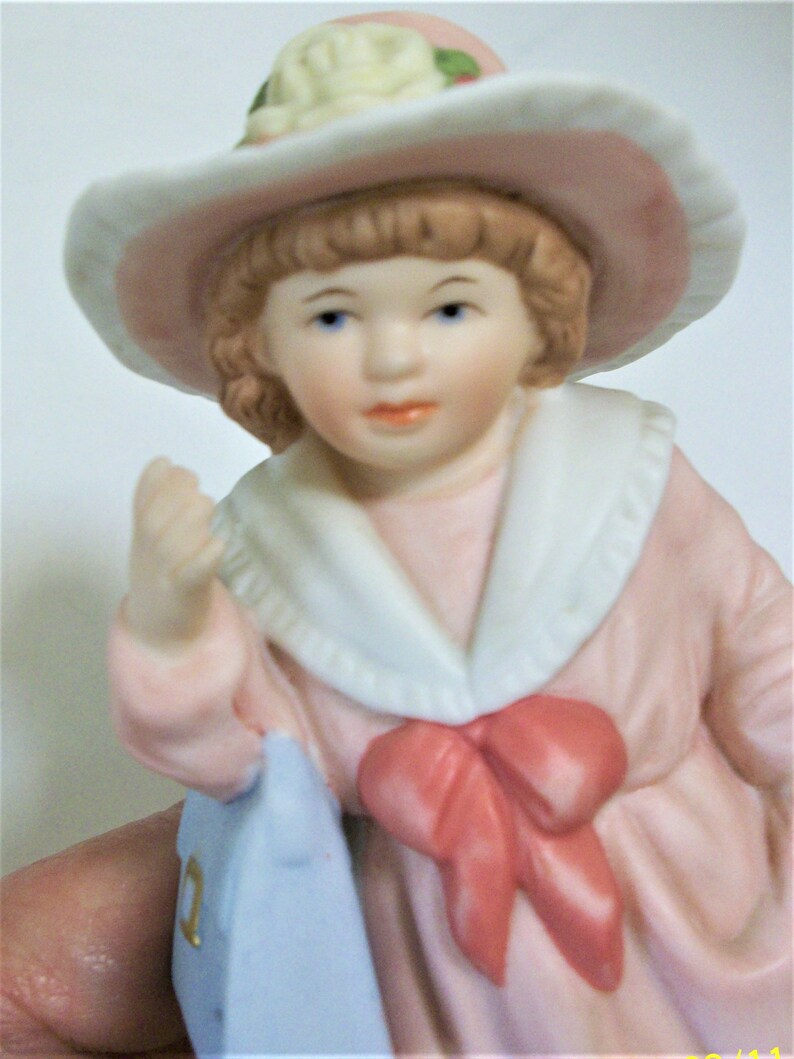 Playing Dress-Up Homco Figurines of Children Boy And Girl Figurines Dressed in Mom & Dad's Clothes image 8