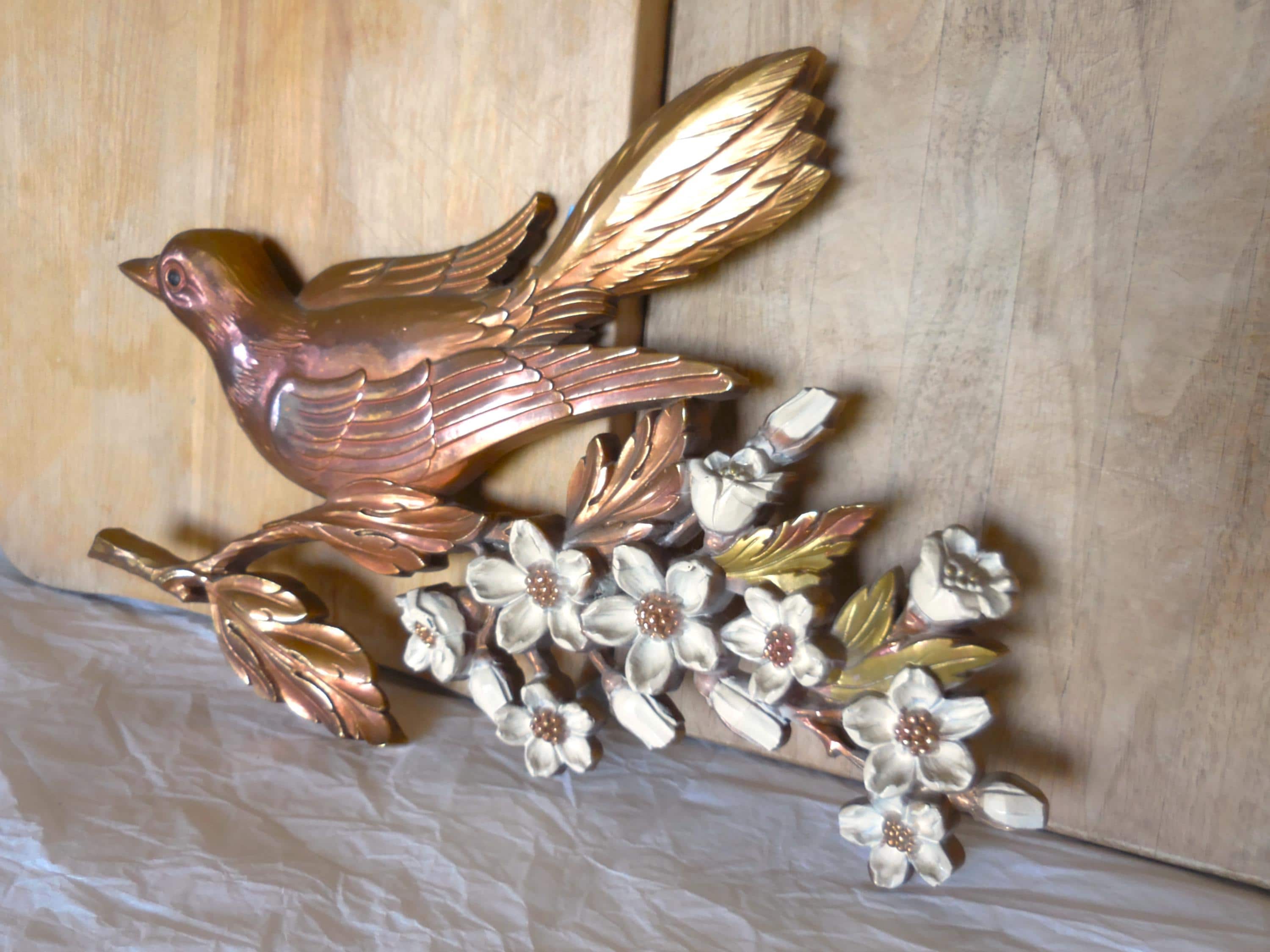 1970s SYROCO USA製 ヴィンテージ壁飾り 鳥と木 Syroco Birds - Etsy