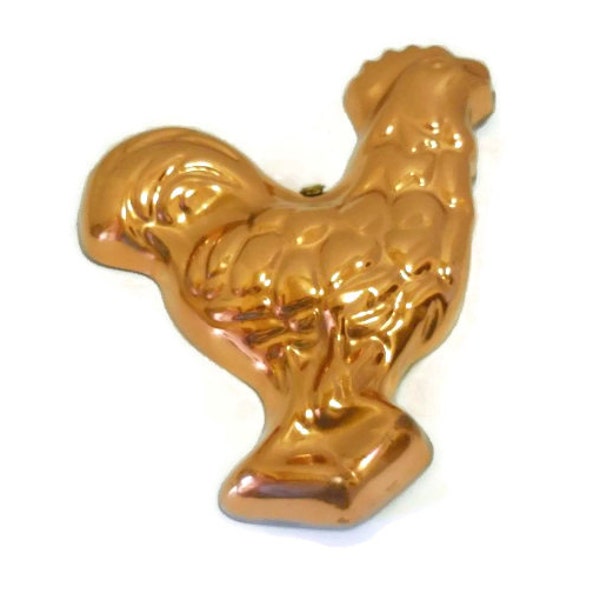 Copper Rooster Jello Mold | Vintage Revere Ware Mold Made In Korea