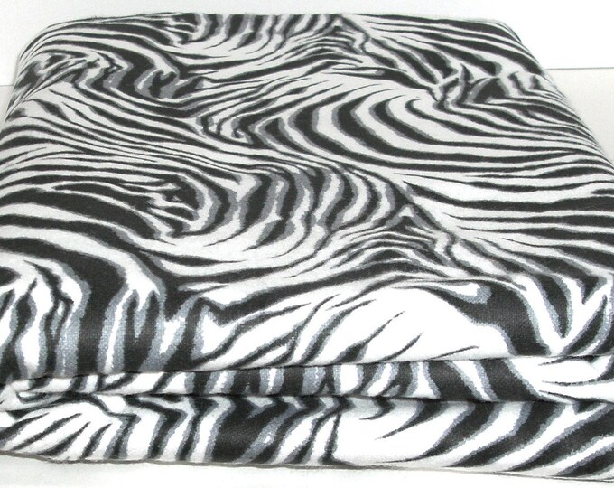 Awesome Zebra Print Flannel Fabric Yardage 2 1/2 Yards Etsy