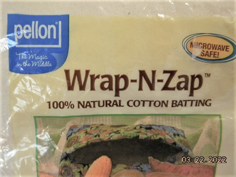 Wrapnzap Cotton Batting Pellon 100 Natural Cotton Batting Microwave