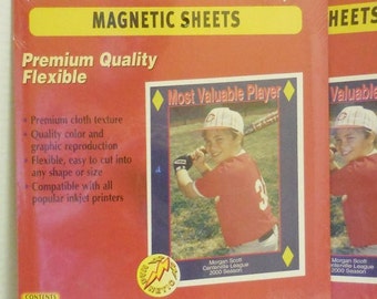 Magnetic Printable Inkjet Sheets |  Package of Four Magnetic Printable Sheets 8-1/2 X 11