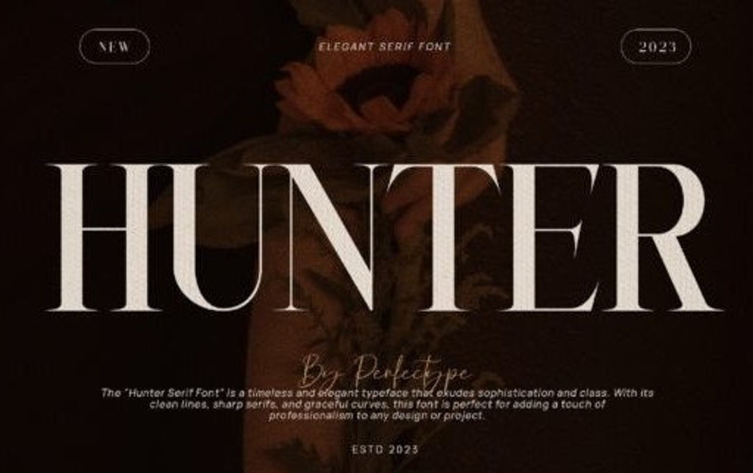 Hunter Handwritten Hunter Font, Handwritten Font, Wedding Font, Modern Font, Display Font ...