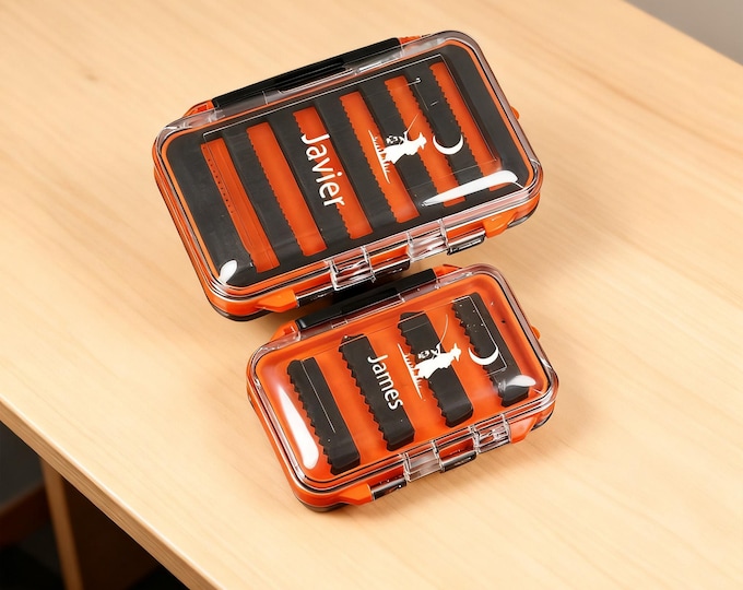 Custom Fishing Box Waterproof EVA Fly and Lure Tackle Box Portable Hook Storage Spinnerbait Organizer  Personalized Fishing Gift for Anglers