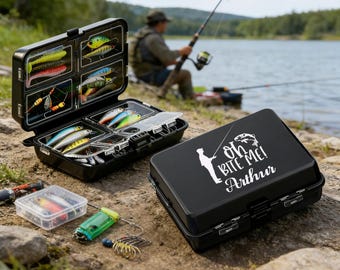 Personalized Double-Layer Fishing Lure Box – Multifunctional PP Bait Storage, Tackle Organizer, Custom Printed