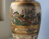 Stunning Antique Japanese Satsuma Vase - Kinkozan
