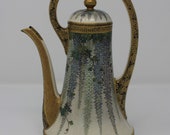 Exquisite Japanese Meiji Satsuma Ewer - Wisteria - Kinkozan