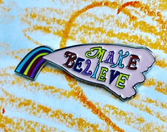 Make Believe Cloisonne Enamel pin rainbow