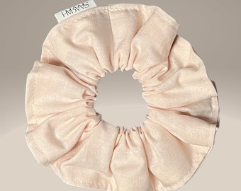 Handgemaakte katoenen haar scrunchy / scrunchies - roze