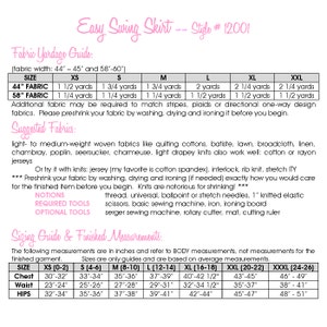 Easy Swing Skirt INSTANT Download Ladies PDF Sewing - Etsy