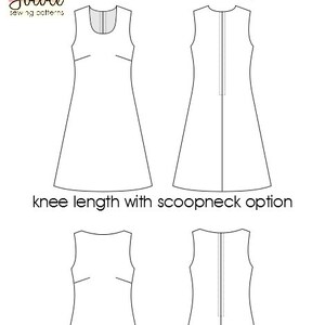 Ladies A-Line Shift Dress & Tunic INSTANT DOWNLOAD xs through xxxl pdf sewing pattern image 3