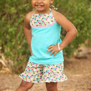 Mega Ruffle Pants INSTANT download shorts, capris, full lengths nb-14 pdf sewing pattern image 4