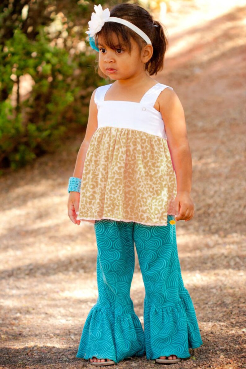 Mega Ruffle Pants INSTANT download shorts, capris, full lengths nb-14 pdf sewing pattern image 3