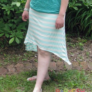 Ladies Yoga A-Line Skirt INSTANT DOWNLOAD xs through xxxl, 9 length options knee through maxi pdf sewing pattern image 5