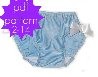 Basic Brief Bottoms - INSTANT download - PDF Sewing Pattern - Sizes NB - 14, Doll
