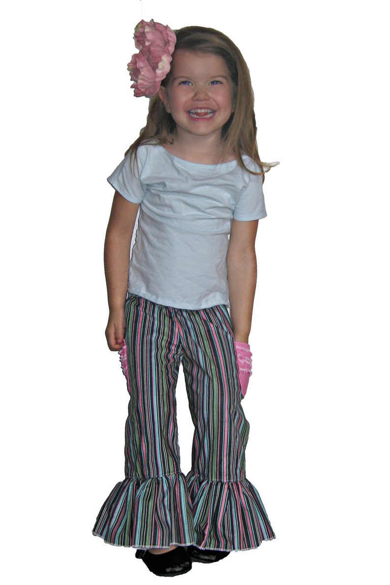 Mega Ruffle Pants INSTANT download shorts, capris, full lengths nb-14 pdf sewing pattern image 3