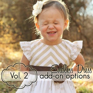 Girls Endless Dress - Volume 2 Add-On Pack - INSTANT DOWNLOAD - nb through 14 + doll - pdf sewing pattern