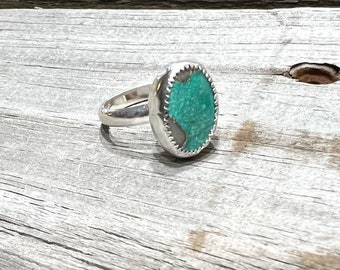 Pilot Mountain Turquoise Gemstone Sterling Silver Ring