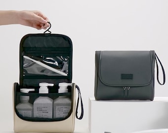 TRAVEL Toiletry Bag/ Dopp Kit with Hanging Hook