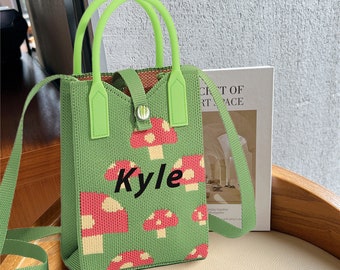Fashionable Knitted Handbag Flyknit High Stretch Tote