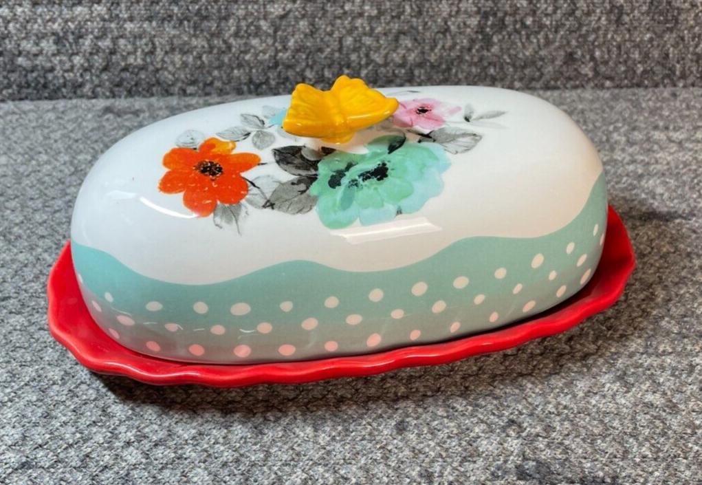 パイオニア・ウーマン フリーマーケット 花柄バター皿とクックブック