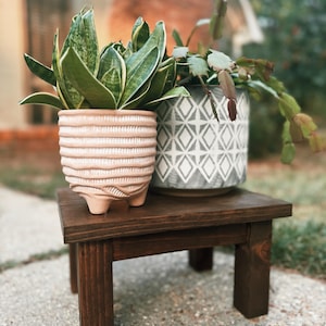 Rustic Wooden Plant Stand
